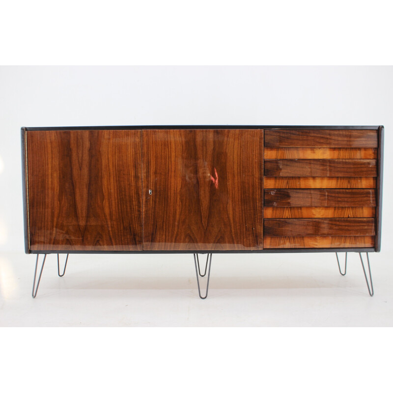 Vintage walnut sideboard by Jiri Jiroutek, Czechoslovakia 1960s