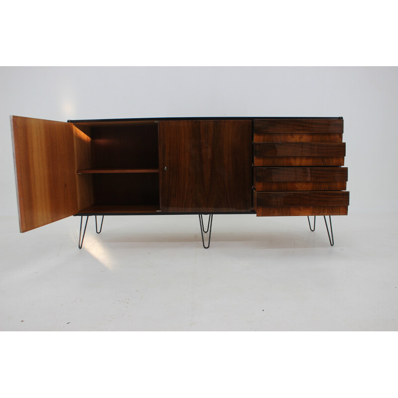 Vintage walnut sideboard by Jiri Jiroutek, Czechoslovakia 1960s