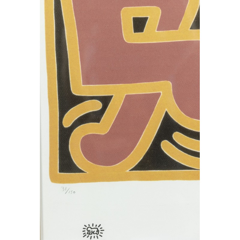 Vintage silkscreen por Keith Haring, 1990