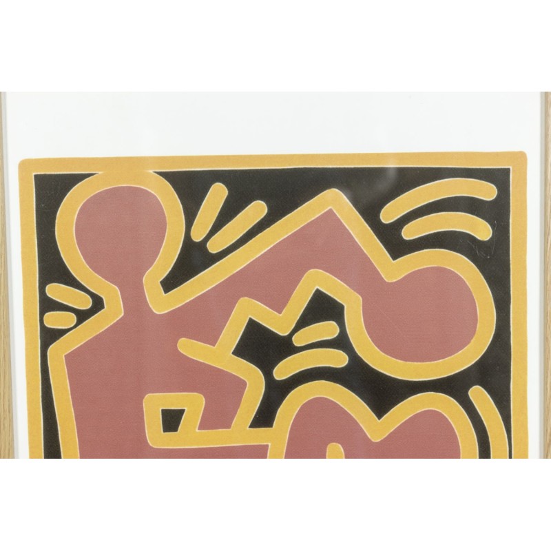 Vintage silkscreen by Keith Haring, 1990