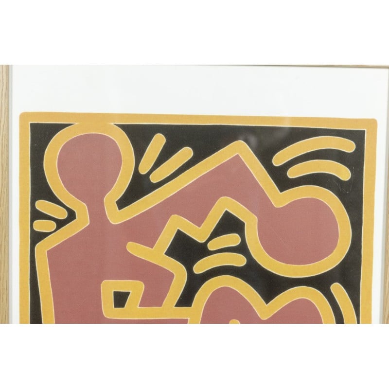 Vintage silkscreen by Keith Haring, 1990