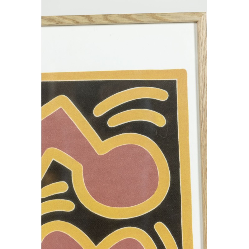 Vintage zeefdruk door Keith Haring, 1990