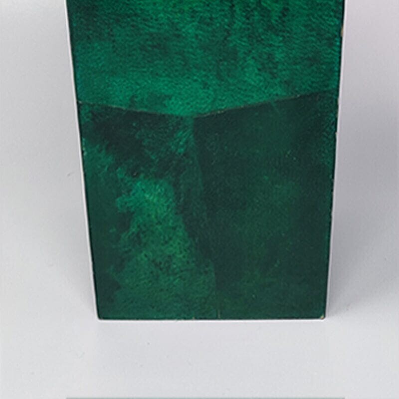 Coctelera verde vintage en pergamino de Aldo Tura, Italia años 60