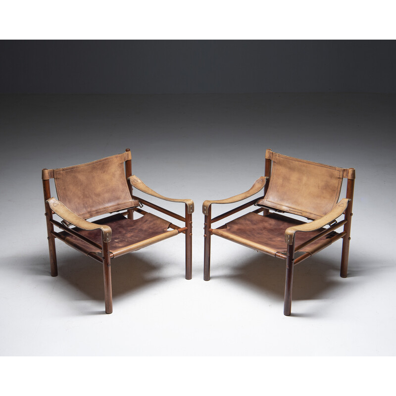 Pair of vintage "Sirocco" armchairs by Arne Norell for Norell Møbler, Sweden 1960
