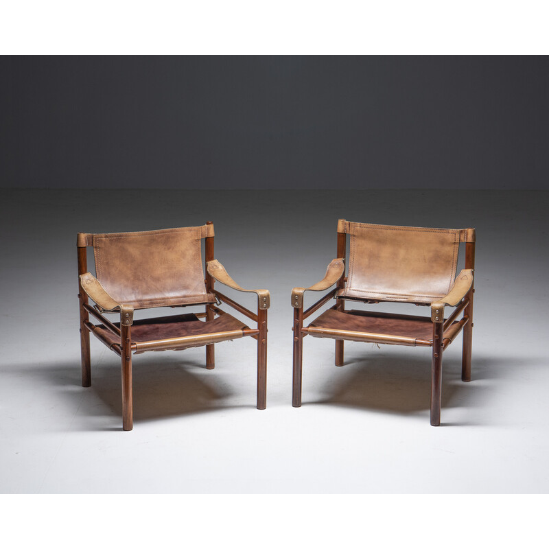 Pair of vintage "Sirocco" armchairs by Arne Norell for Norell Møbler, Sweden 1960