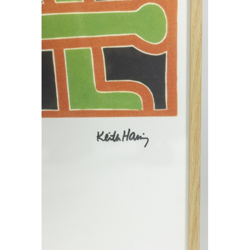 Vintage silkscreen by Keith Haring, 1990