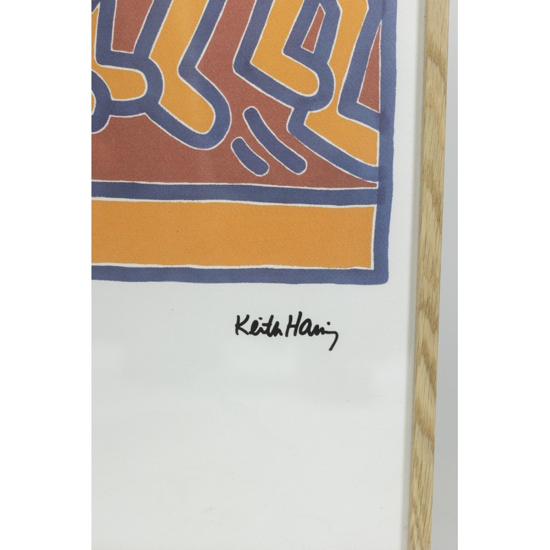 Vintage silkscreen by Keith Haring, 1990