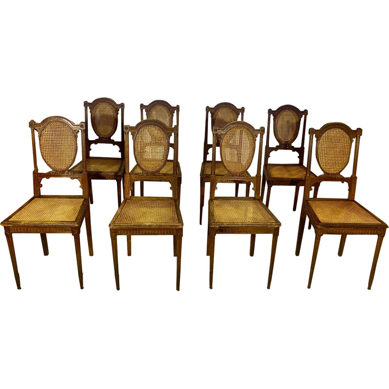 lot de 8 chaises vintage