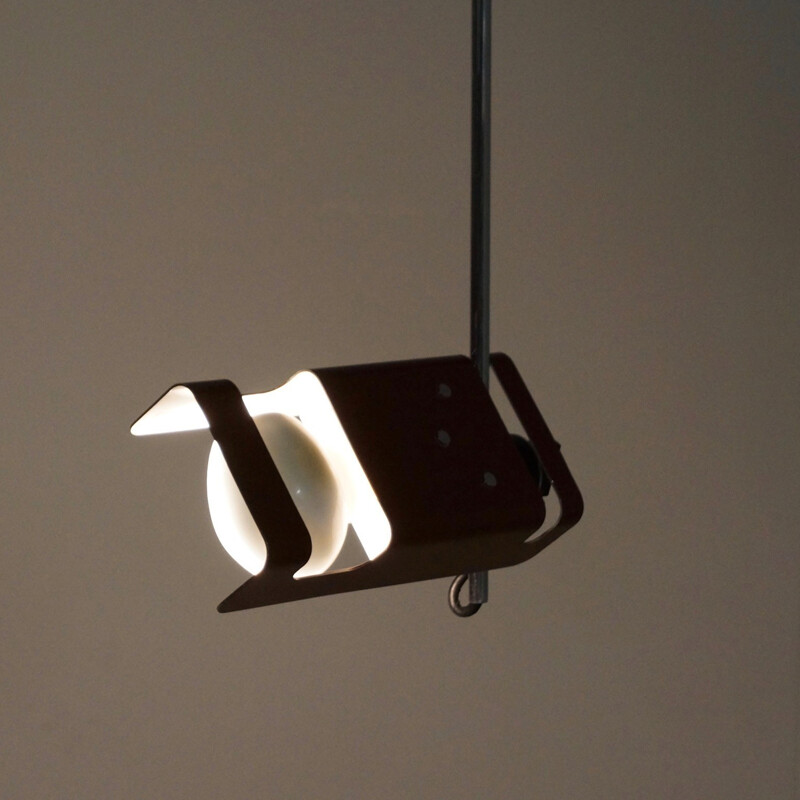 Italian spider ceiling lamp, model 4476 by Joe Colombo for Oluce - 1960s