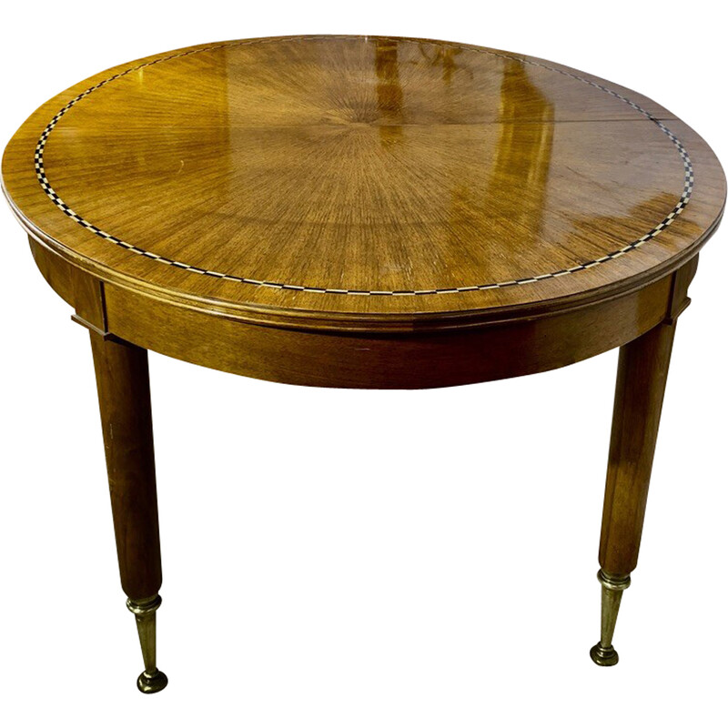 table ovale vintage en - bois