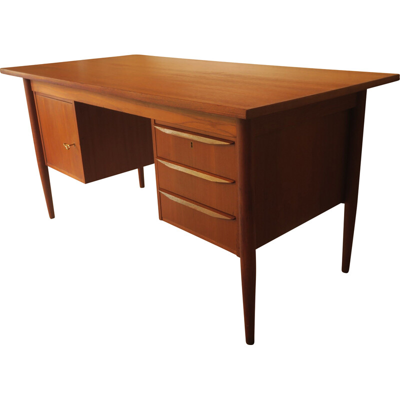 Bureau vintage en teck de Gunnar Nielsen Tibergaard, Danemark 1960