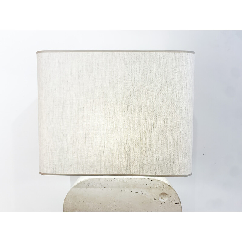 Mid-century travertine elephant table lamp by Fratelli Mannelli for Signa, Italy 1970s