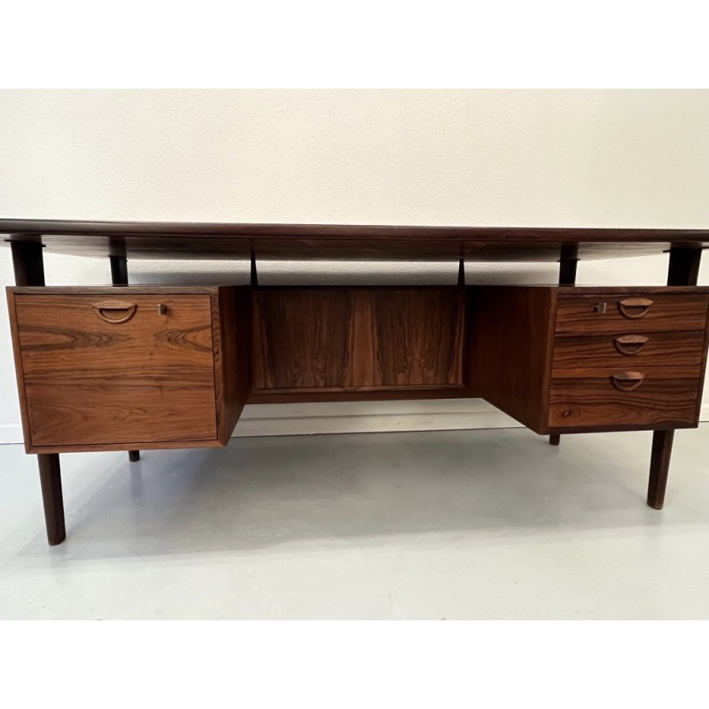 Bureau vintage en palissandre de Rio par Kai Kristiansen, Danemark 1960