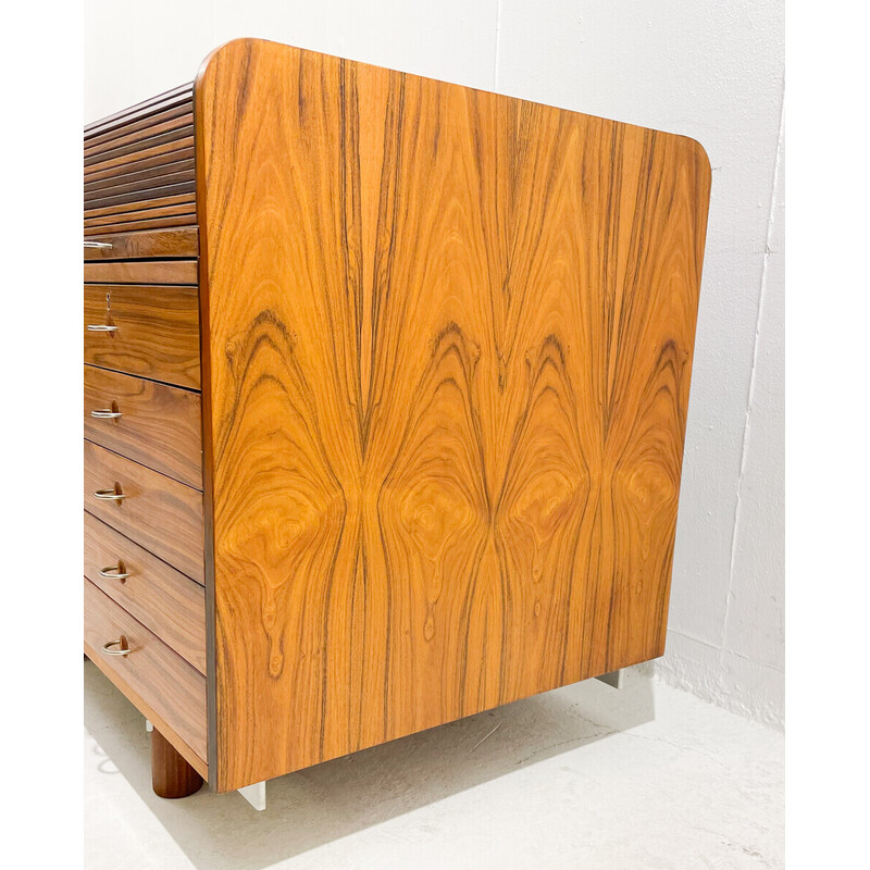 Mid-century walnut secretary model 804 by Gianfranco Frattini for Bernini, Italy 1960s