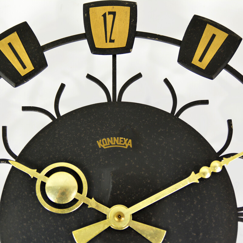 Vintage pendant clock by Konnexa, Germany 1970s