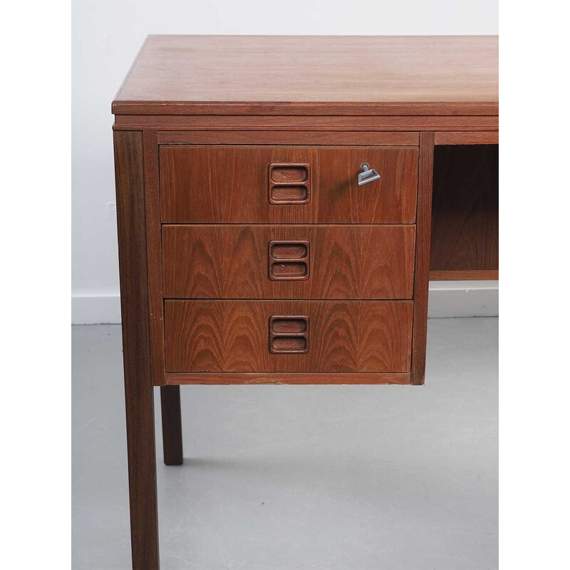 Vintage Schreibtisch aus Teakholz von Erik Brouer für Brouer Mobelfabrik, Dänemark 1960er Jahre