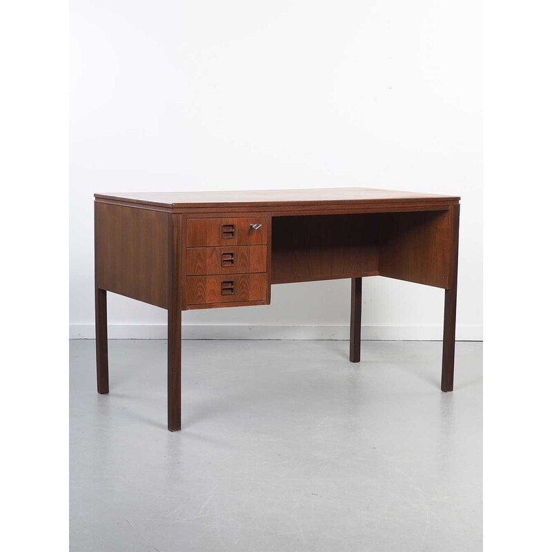 Mesa de teca Vintage de Erik Brouer para Brouer Mobelfabrik, Dinamarca Anos 60