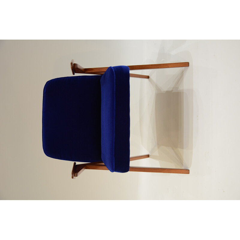 Blue armchair model BUNNY - 1960s