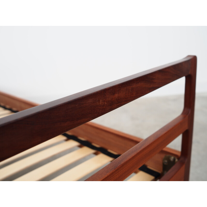 Vintage teak bed, Denmark 1970s