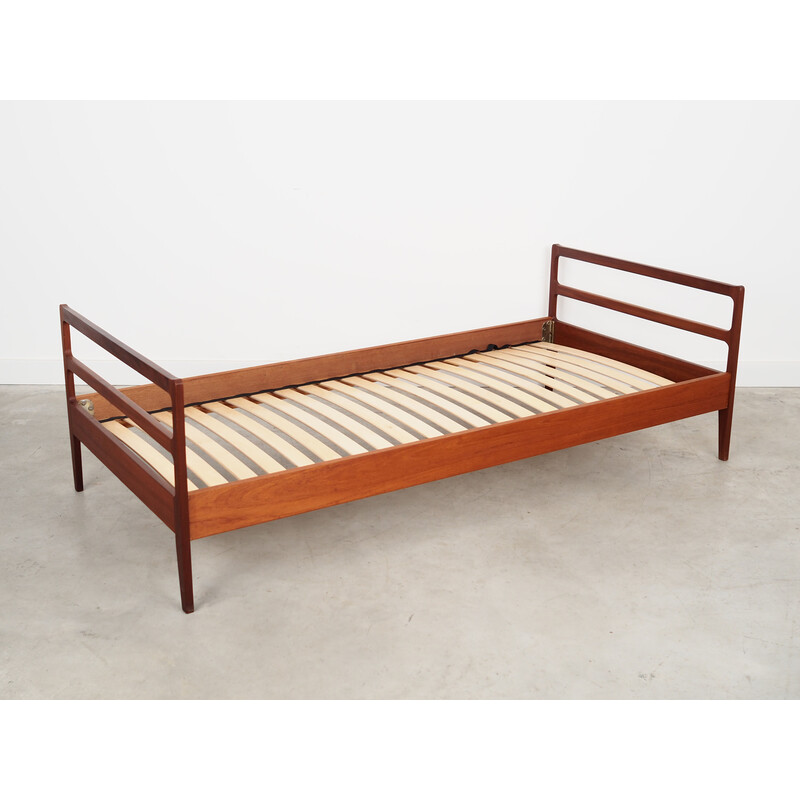 Letto vintage in teak, Danimarca, anni '70