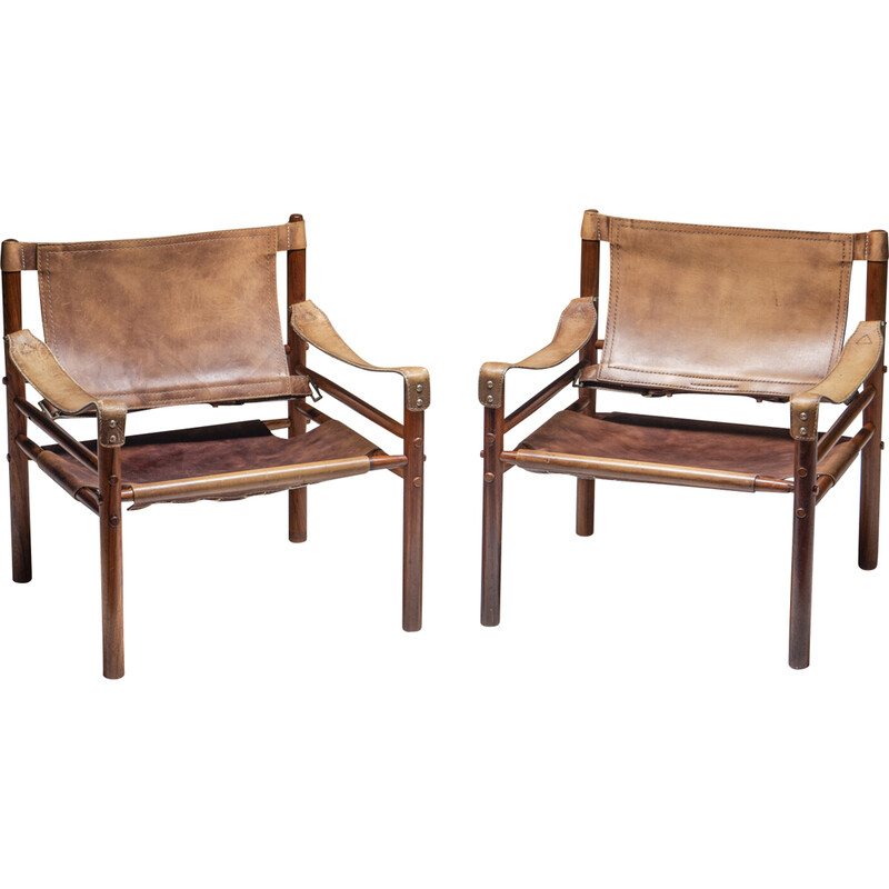 Pair of vintage "Sirocco" armchairs by Arne Norell for Norell Møbler, Sweden 1960