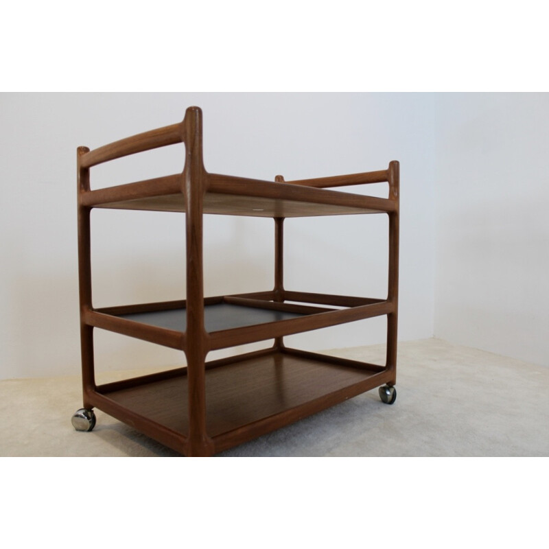 Teak bar cart by Johannes Andersen for CFC Silkeborg - 1960s