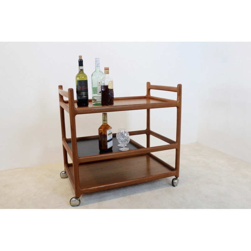 Teak bar cart by Johannes Andersen for CFC Silkeborg - 1960s