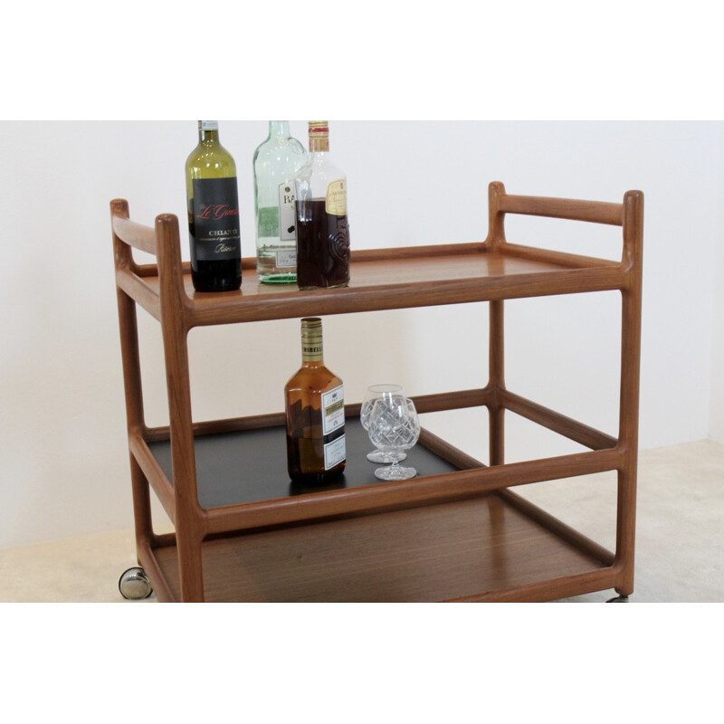 Teak bar cart by Johannes Andersen for CFC Silkeborg - 1960s