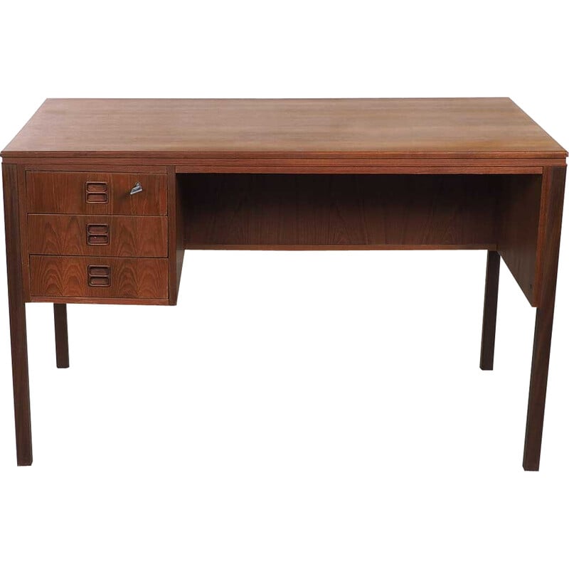 Vintage teak desk by Erik Brouer for Brouer Mobelfabrik, Denmark 1960s