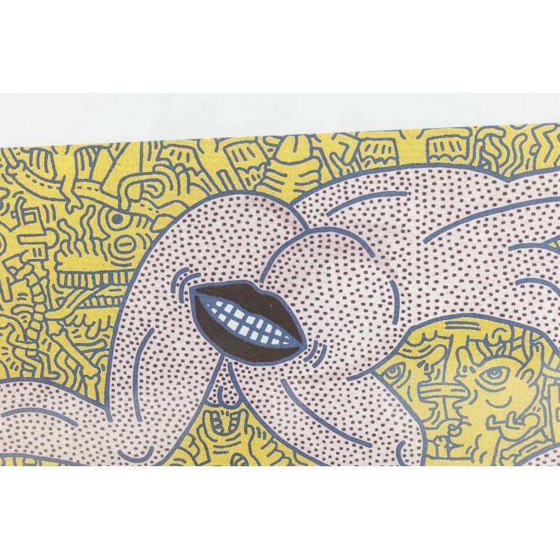 Vintage silkscreen by Keith Haring, 1990