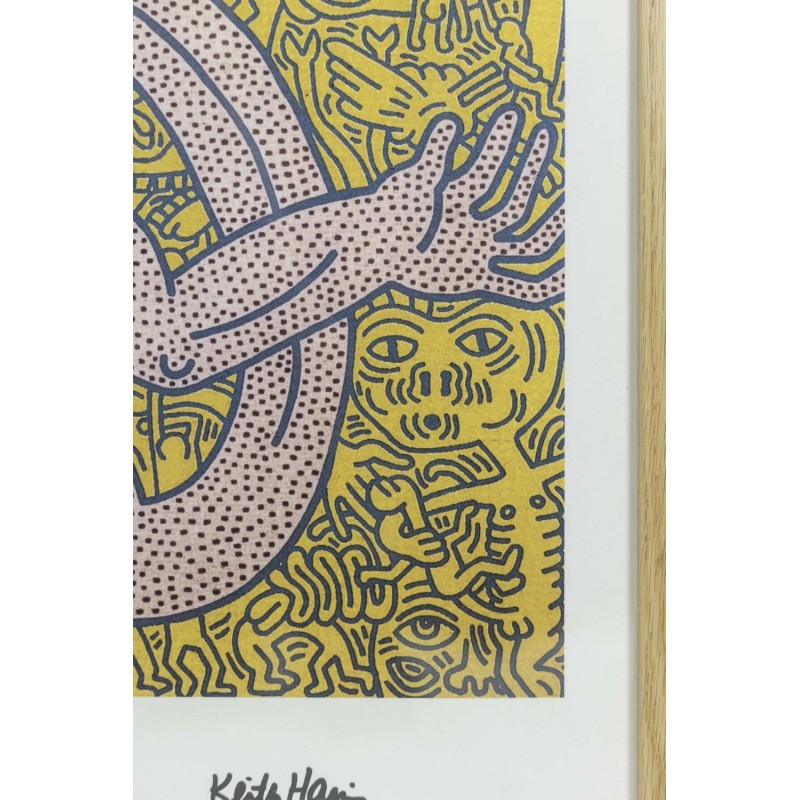 Vintage zeefdruk door Keith Haring, 1990