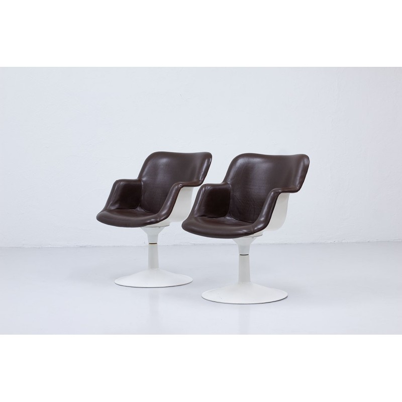 Pair of vintage "Junior" armchairs by Yrjö Kukkapuro for Haimi, Finland 1960s