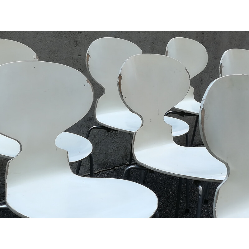 Set of ten chairs model Ant 3100 by Arne Jacobsen for Fritz Hansen - 1970s