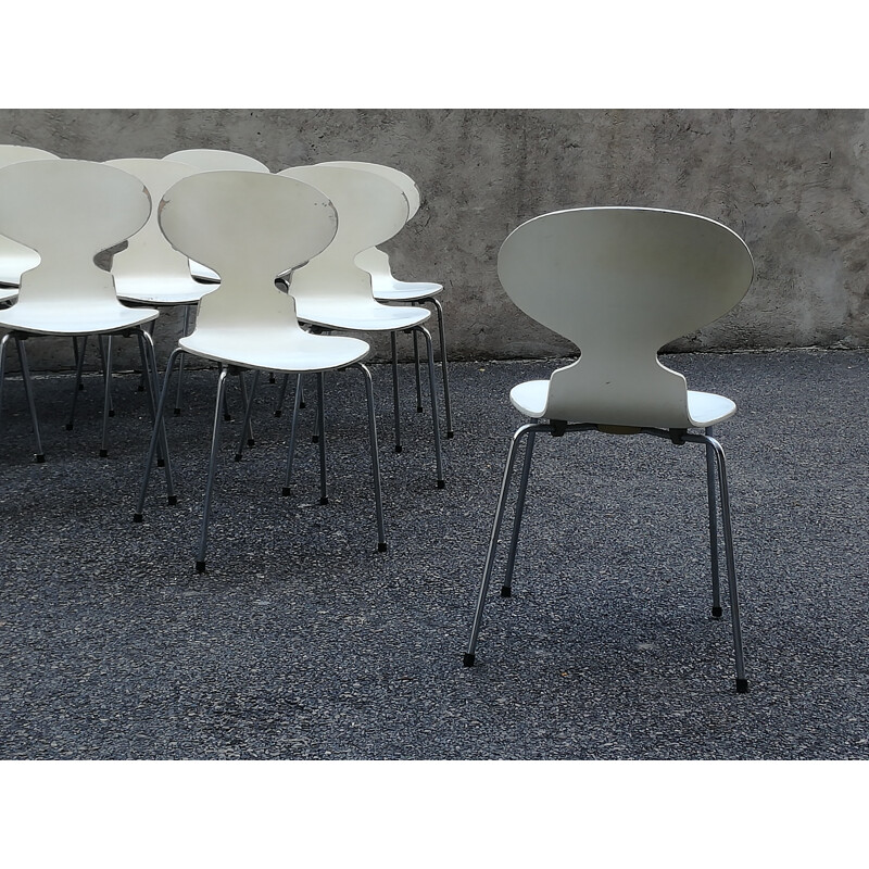 Set of ten chairs model Ant 3100 by Arne Jacobsen for Fritz Hansen - 1970s