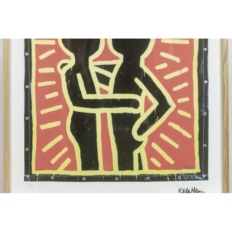 Serigrafia d'epoca di Keith Haring, 1990