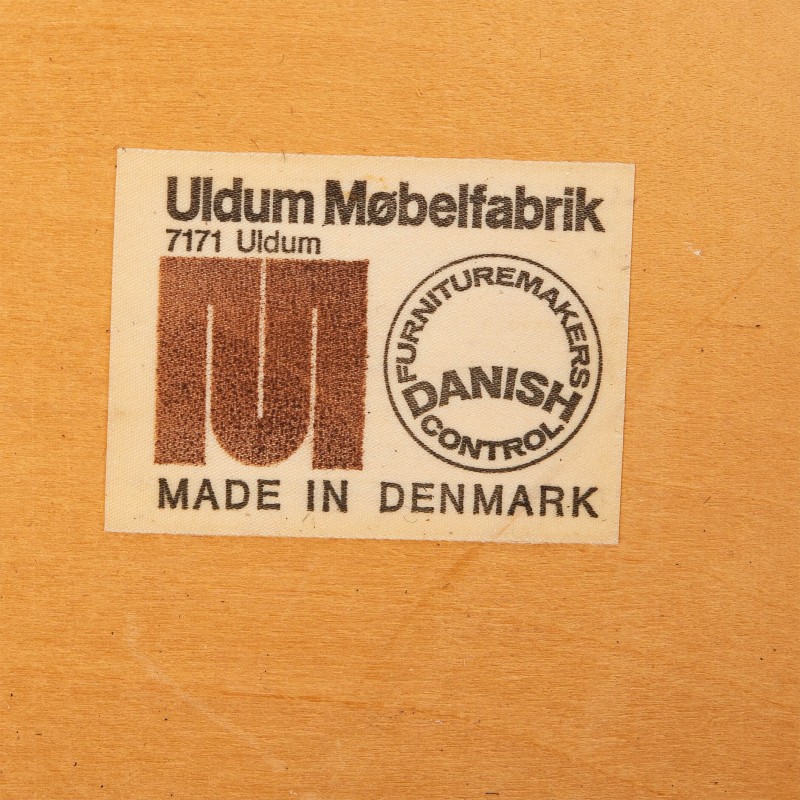Juego de 6 sillas de comedor danesas vintage en palisandro por Johannes Andersen para Uldum Mobelfabrik, años 60
