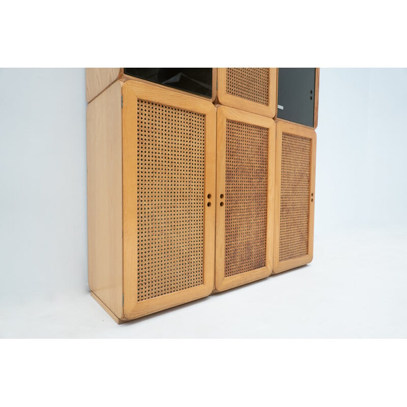 Ensemble de cubes modulaires vintage en bois par Derk Jan de Vries, Italie 1960