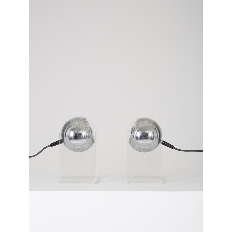 Pair of vintage 540 lamps by Gino Sarfatti for Arteluce, 1970s