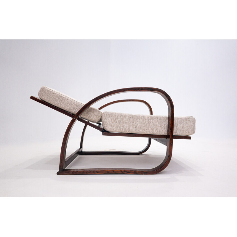 Pair of mid-century H70 armchairs by Jindrich Halabala