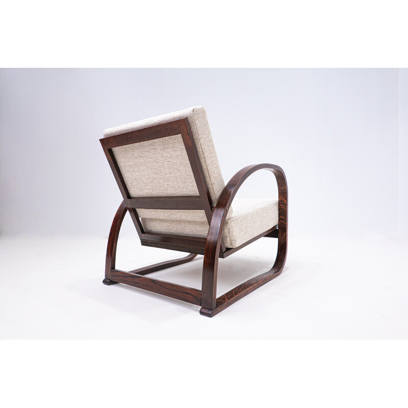 Ein Paar H70-Sessel von Jindrich Halabala aus der Mitte des Jahrhunderts