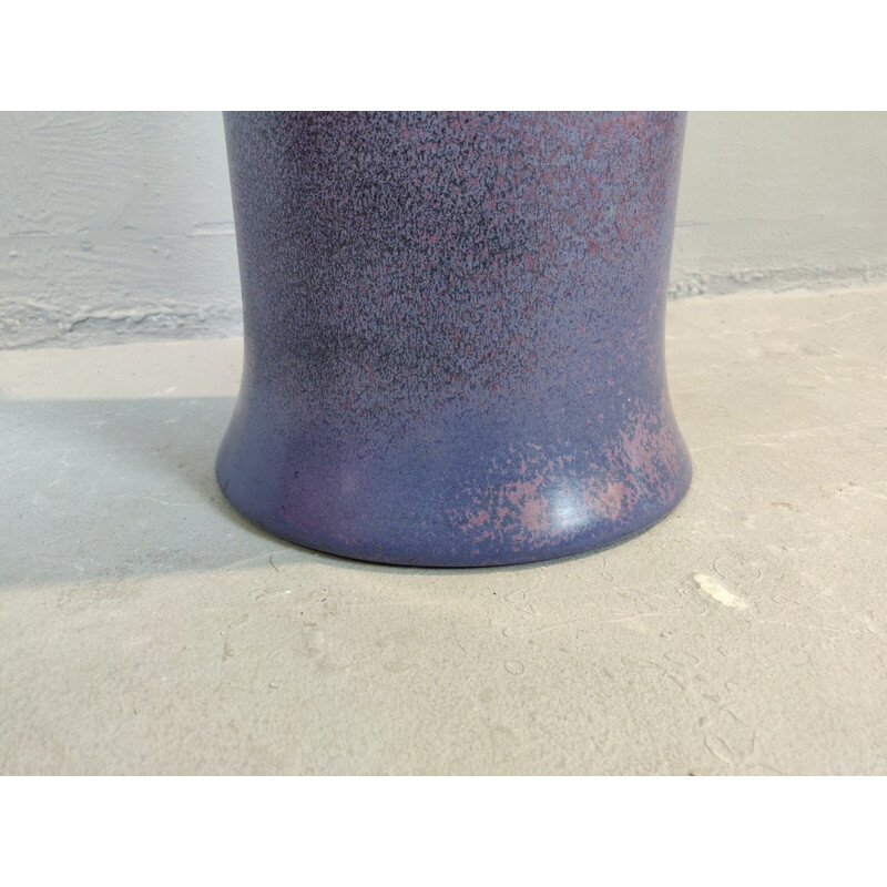 Vintage purple umbrella stand by Angelo Mangiarotti, 1970s