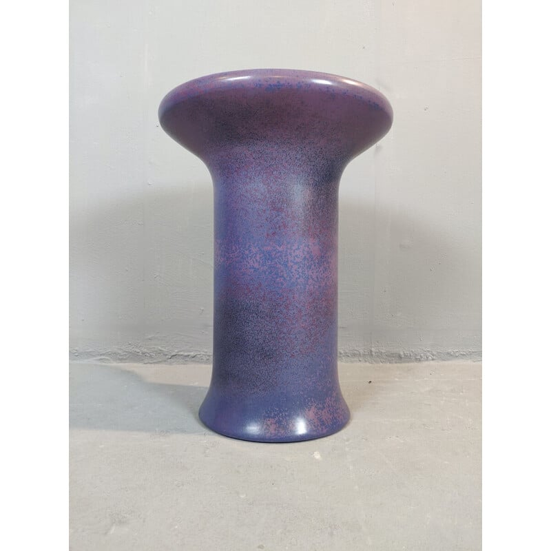 Vintage purple umbrella stand by Angelo Mangiarotti, 1970s