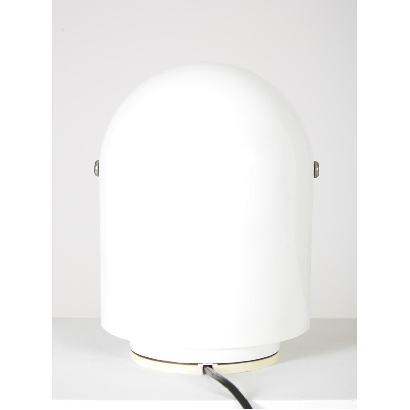 Vintage-Lampe Pileino aus weiß lackiertem Metall von Gae Aulenti für Artemide, Italien 1970