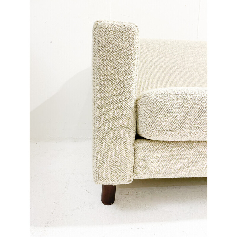 Vintage 2 seater sofa in white by Hans Wegner, Denmark 1960s