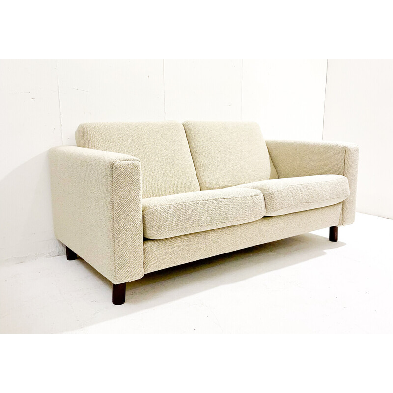 Vintage 2 seater sofa in white by Hans Wegner, Denmark 1960s