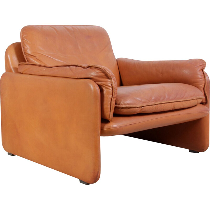 Leather easy chair produced by De Sede model DS-61 - 1980s