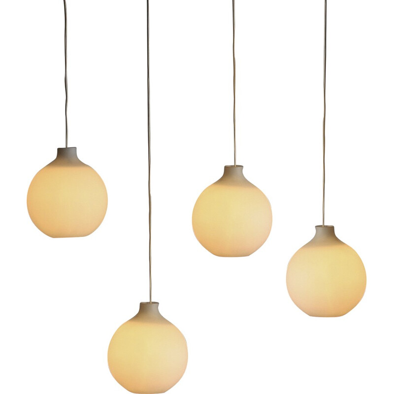 Set of 4 Satellite hanging lamps by Vilhelm Wohlert for Louis Poulsen - 1950s