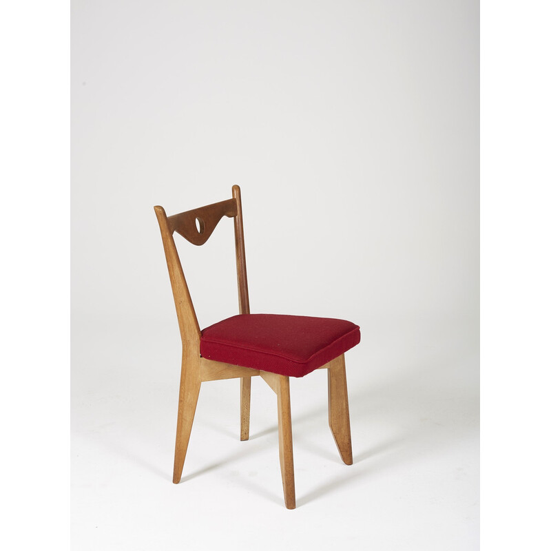 Paar vintage eiken stoelen van Guillerme en Chambron voor Votre Maison, 1960