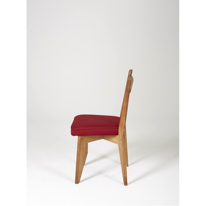Ein Paar Vintage-Stühle aus Eiche von Guillerme und Chambron für Ihr Haus, 1960