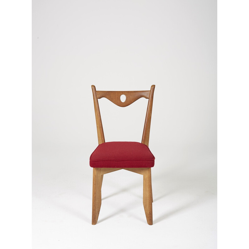 Ein Paar Vintage-Stühle aus Eiche von Guillerme und Chambron für Ihr Haus, 1960